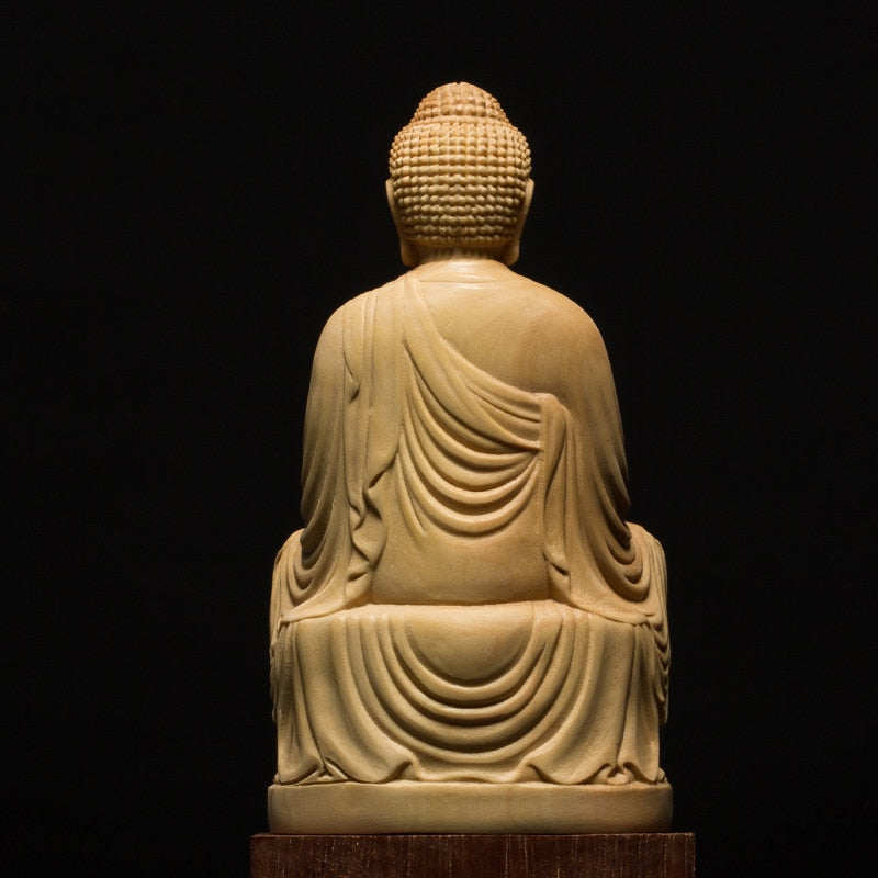 Buddha statue made of solid wood