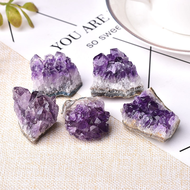 Natural amethyst crystal