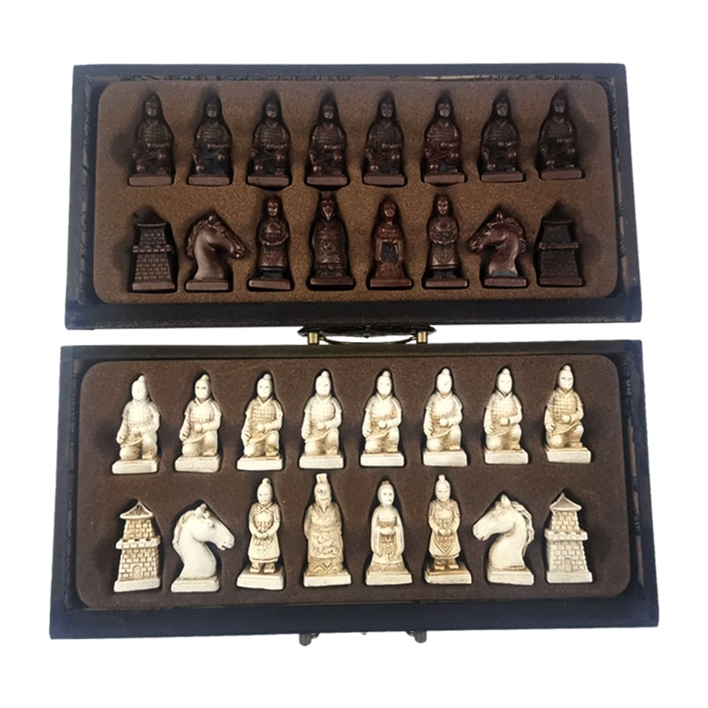 Chess board made of chess wood