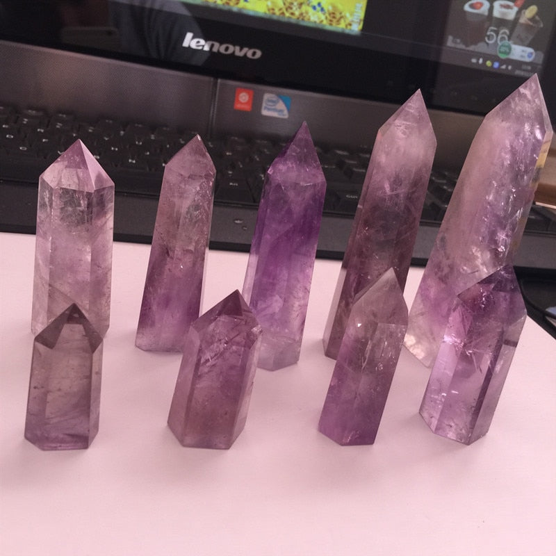 Natural amethyst quartz