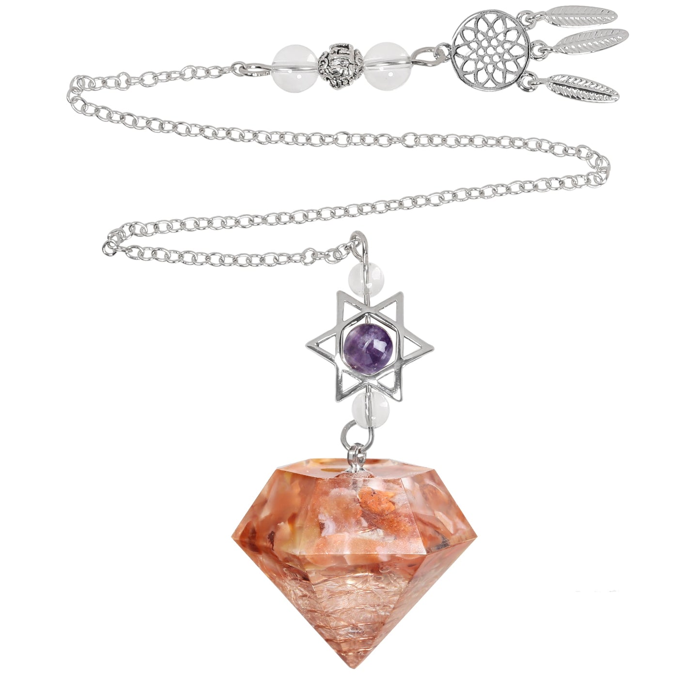 Amethyst pendant from Magen David