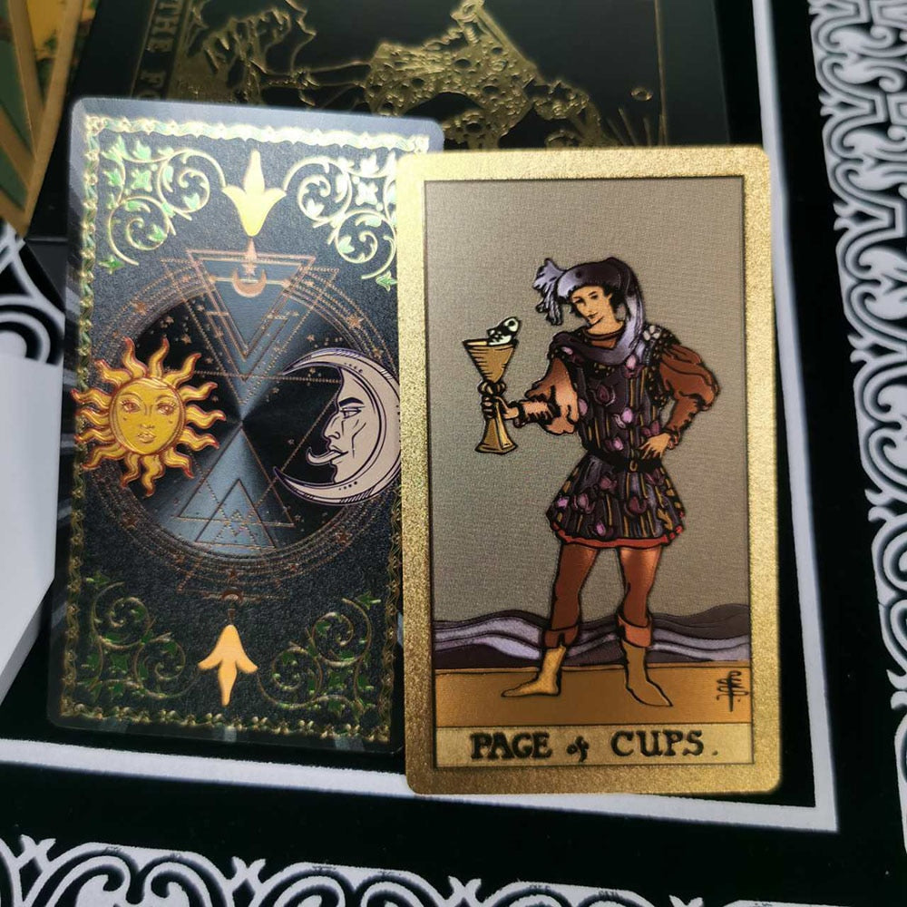 A set of tarot cards