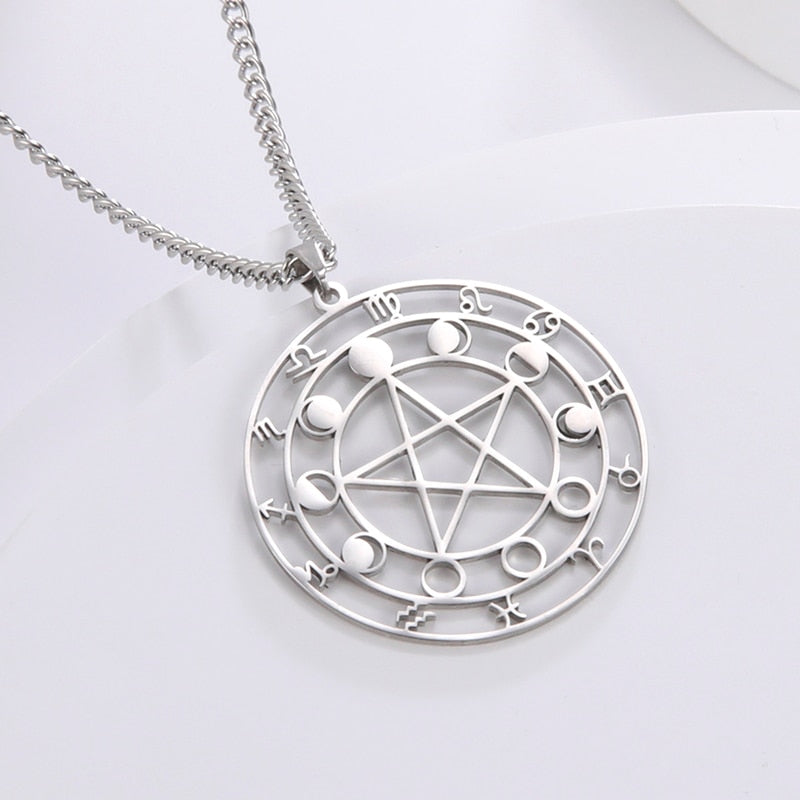 Pentagram witches chain