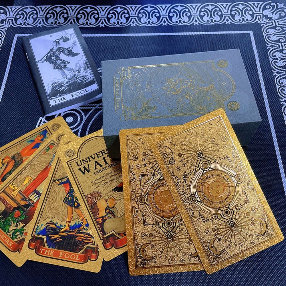 A set of tarot cards