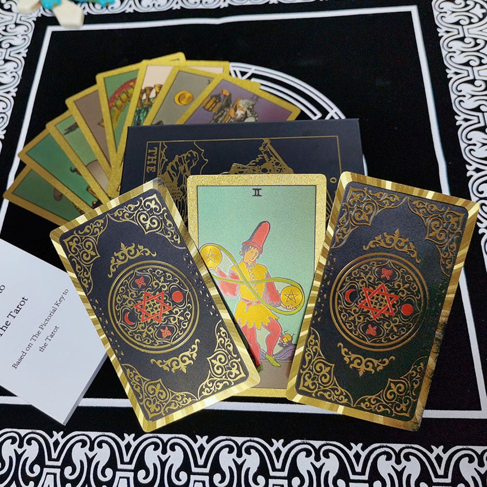 A set of tarot cards