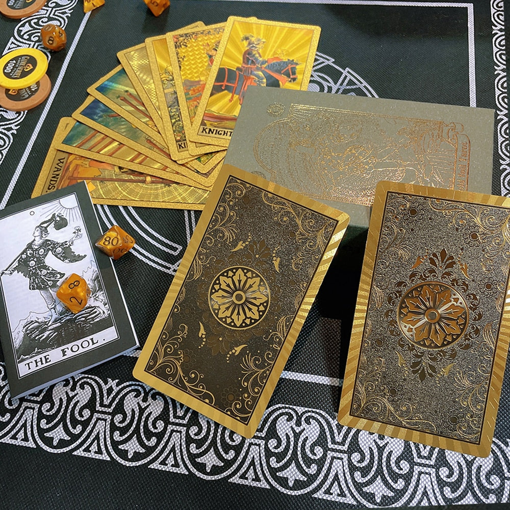 A set of tarot cards