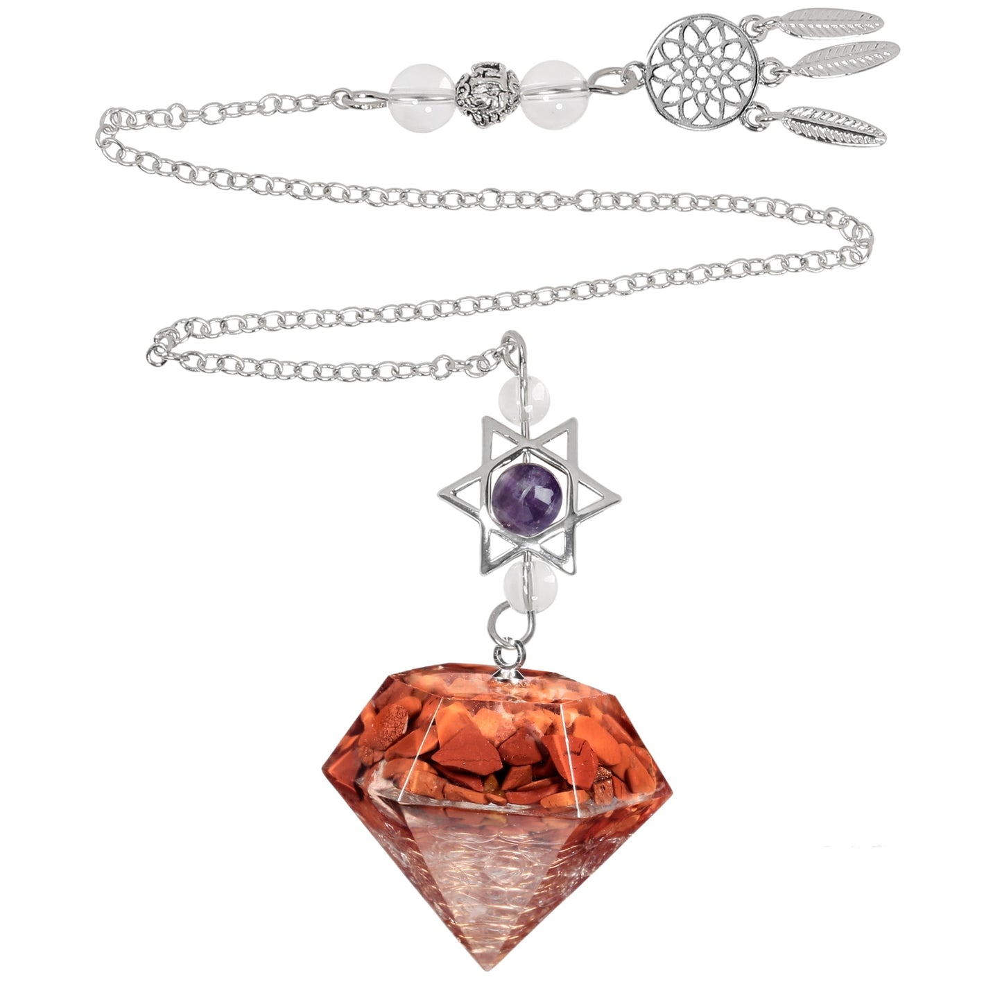 Amethyst pendant from Magen David