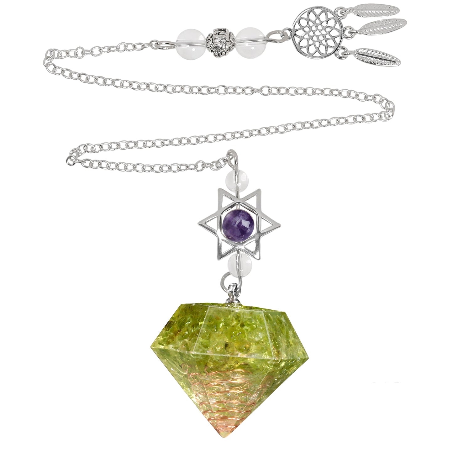 Amethyst pendant from Magen David