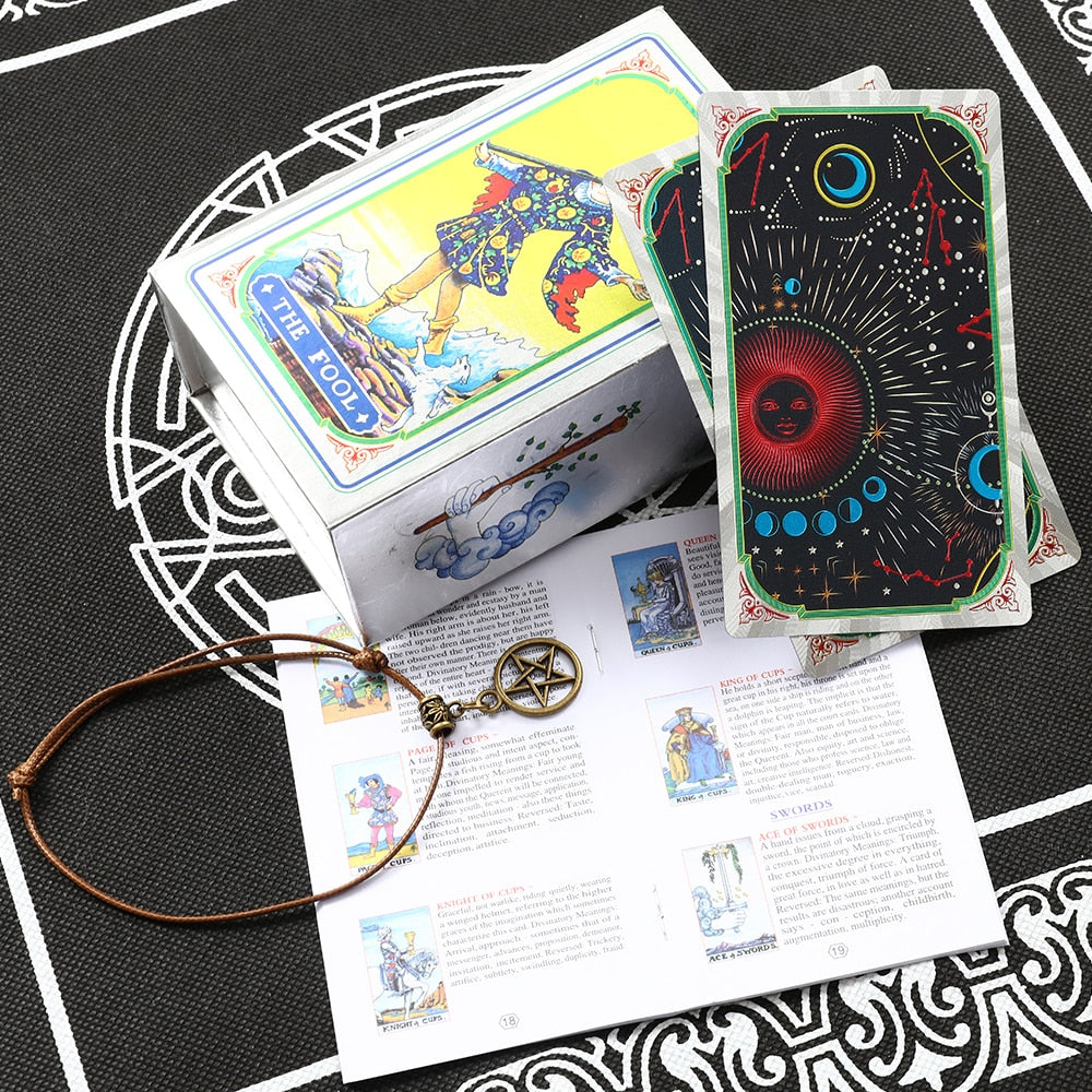 A set of tarot cards