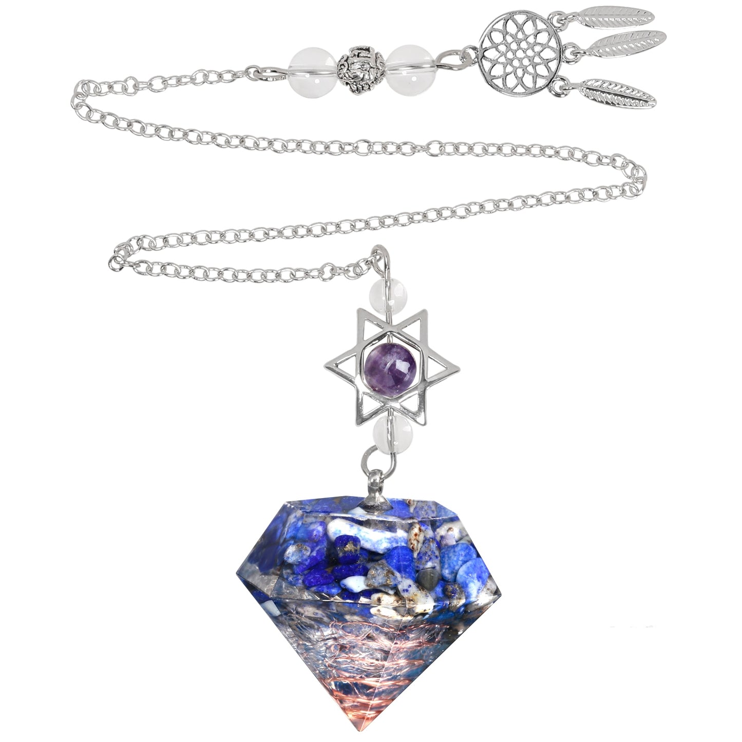 Amethyst pendant from Magen David