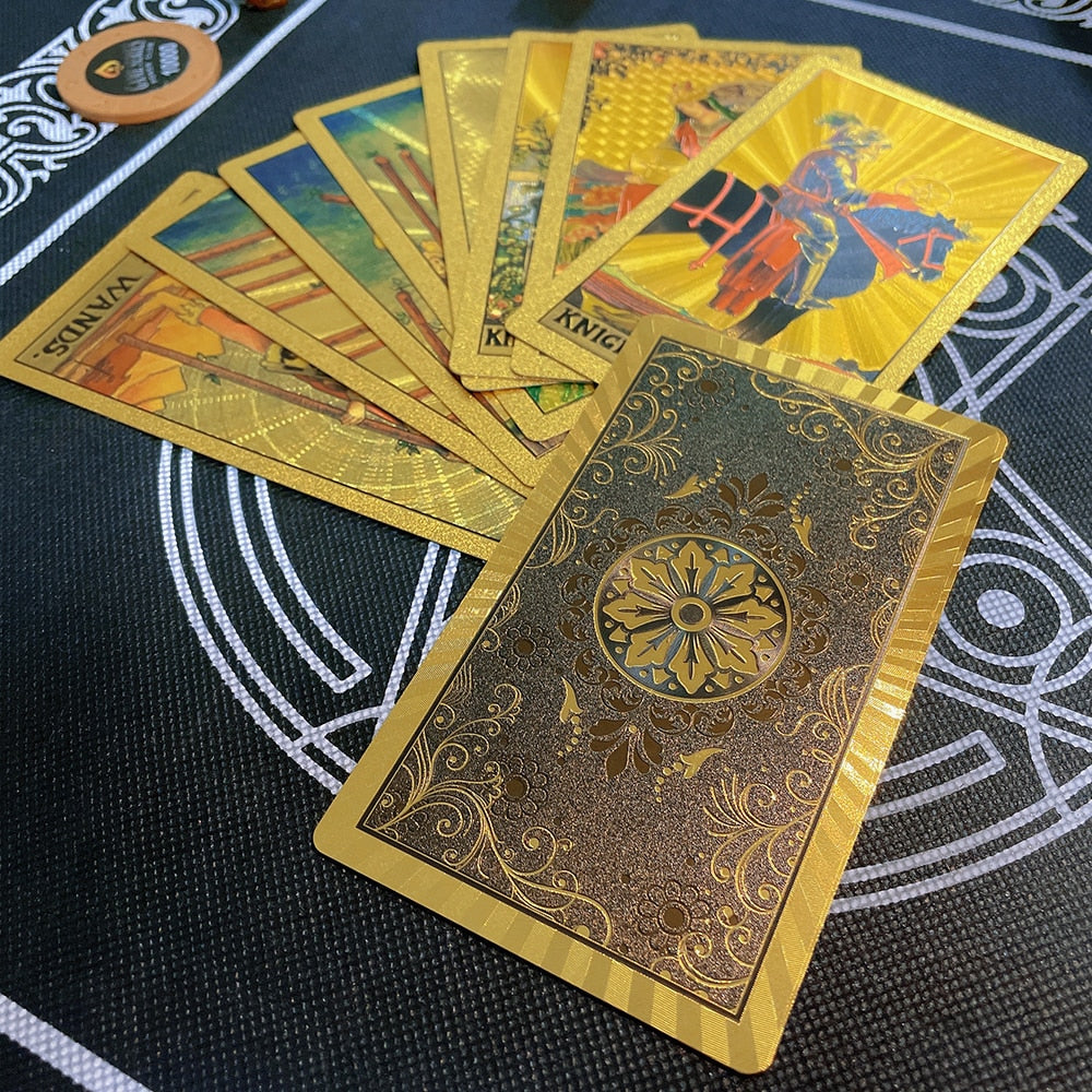 A set of tarot cards