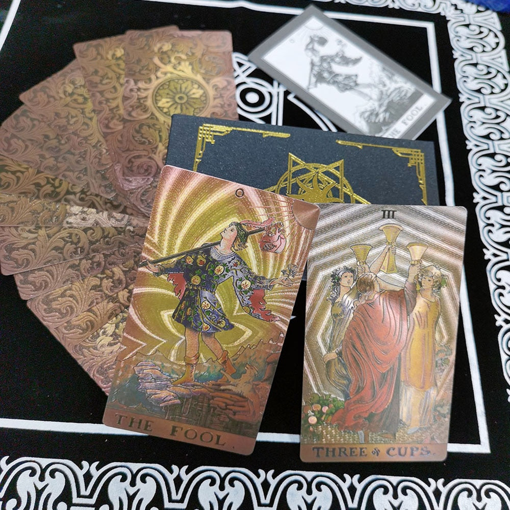 A set of tarot cards