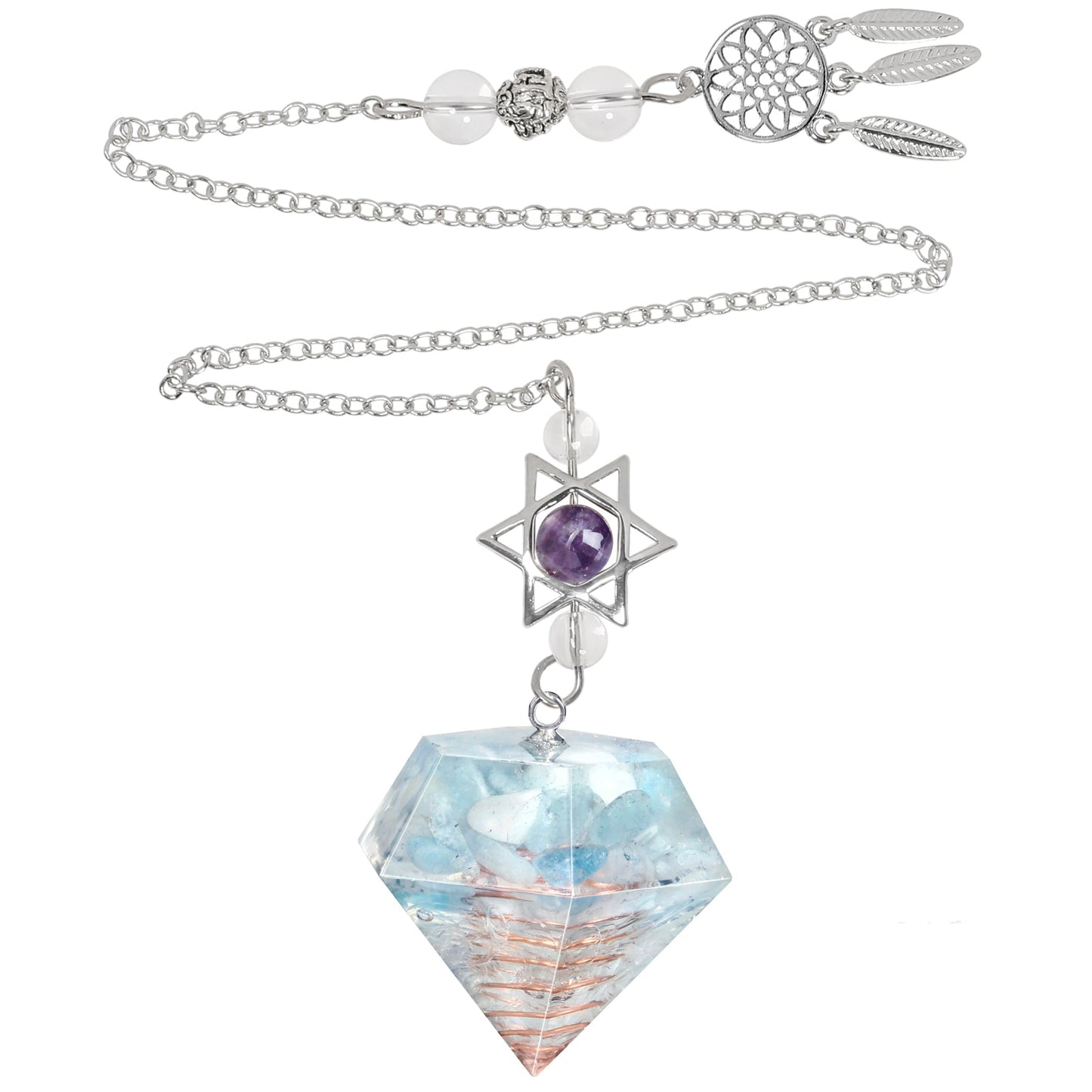 Amethyst pendant from Magen David