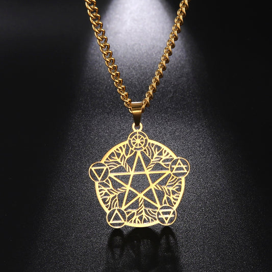 Pentagram witches chain