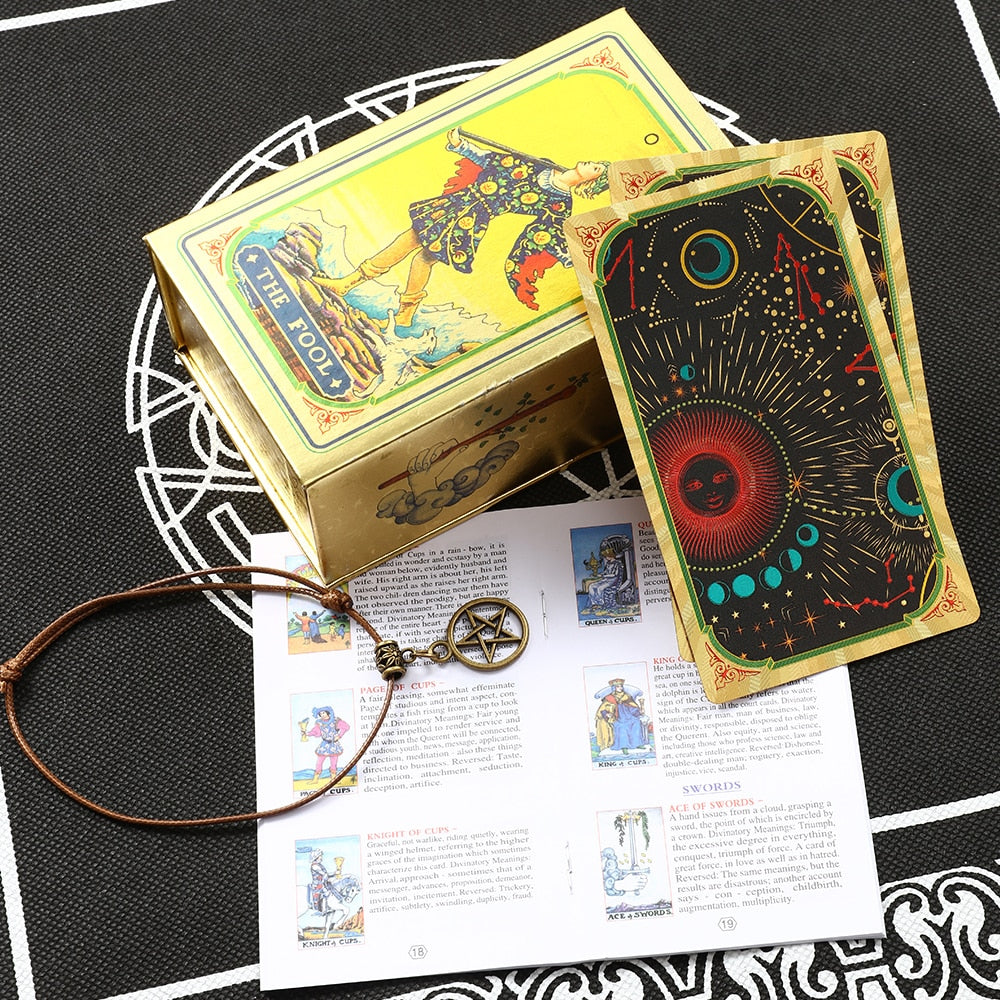 A set of tarot cards