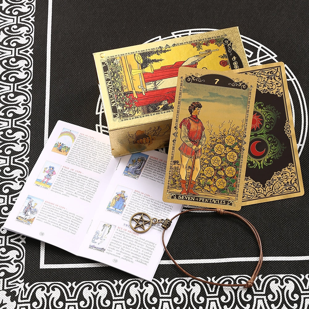 A set of tarot cards