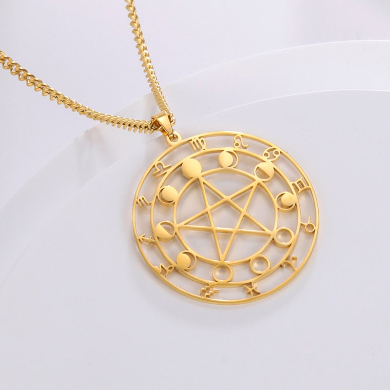 Pentagram witches chain