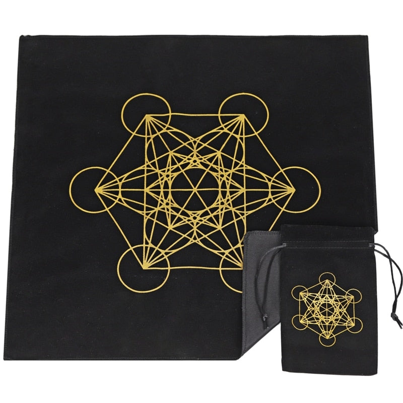 table map of the zodiac constellation and the shape of the flower of life