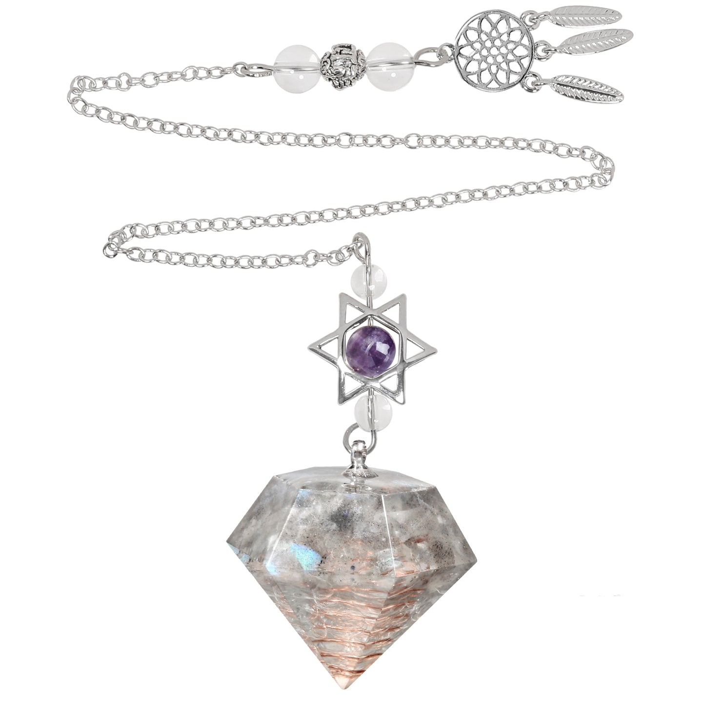 Amethyst pendant from Magen David