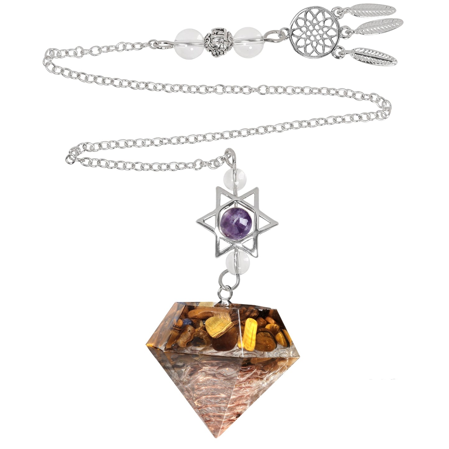 Amethyst pendant from Magen David