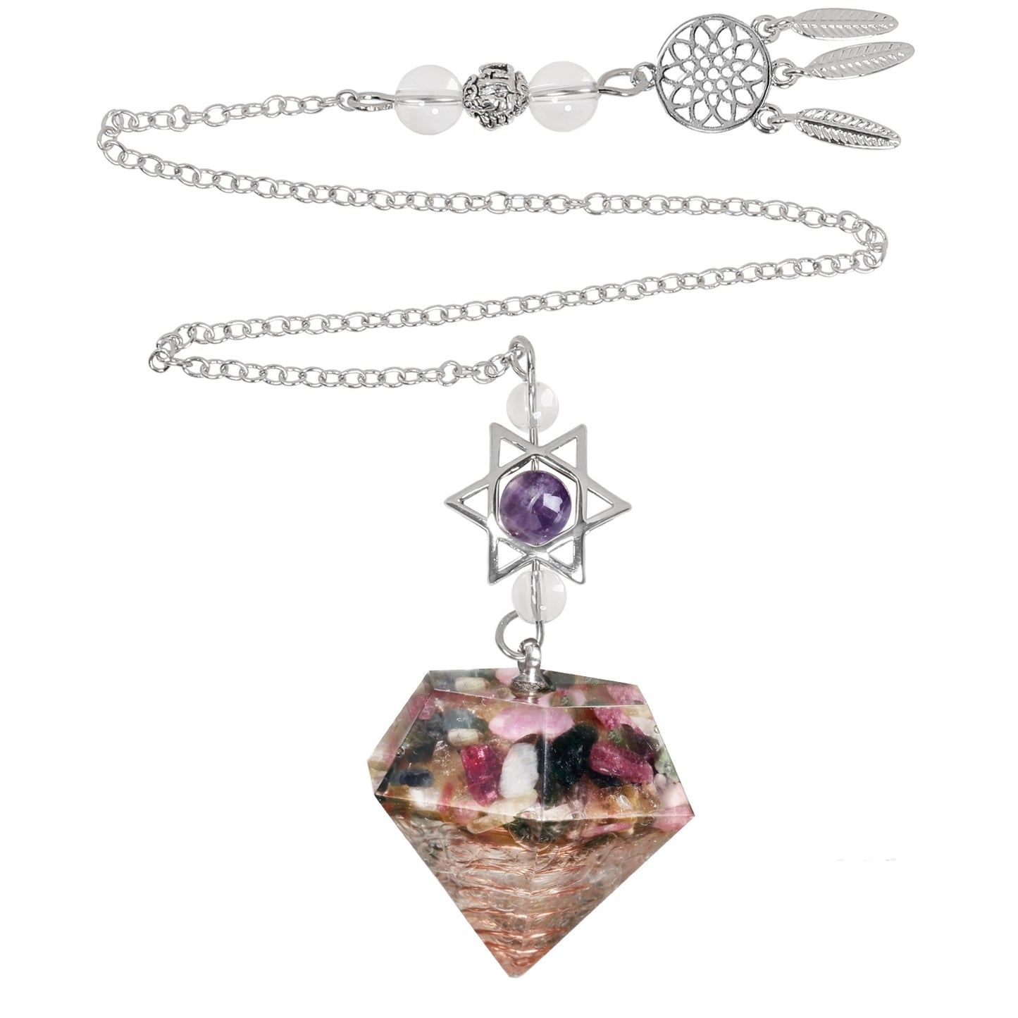 Amethyst pendant from Magen David