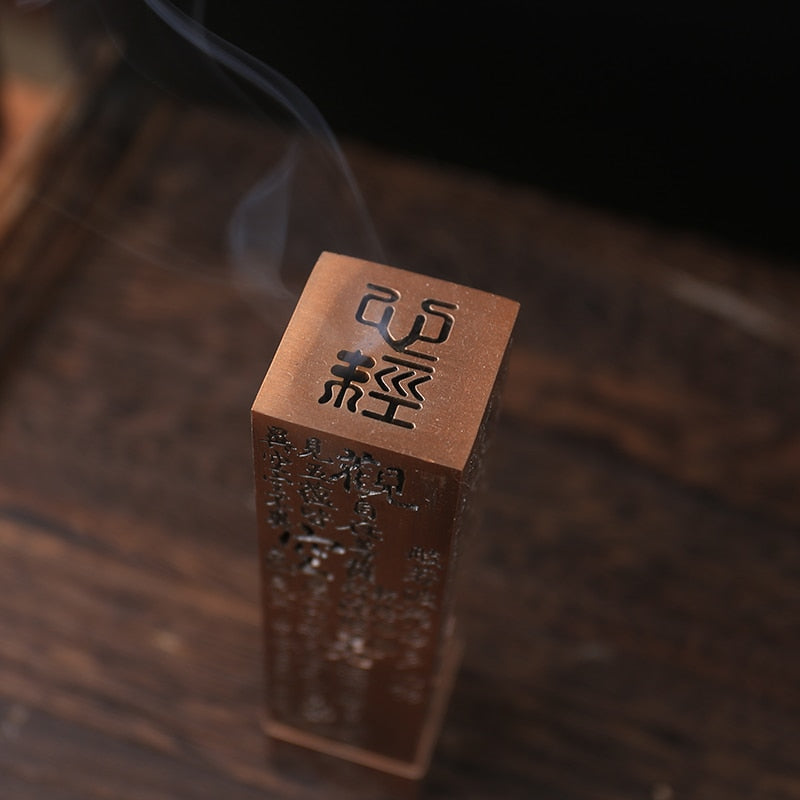 Incense burner in the form of a box