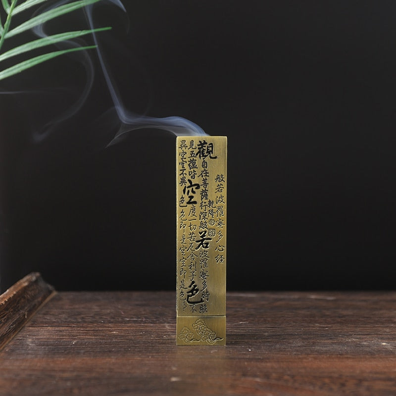 Incense burner in the form of a box